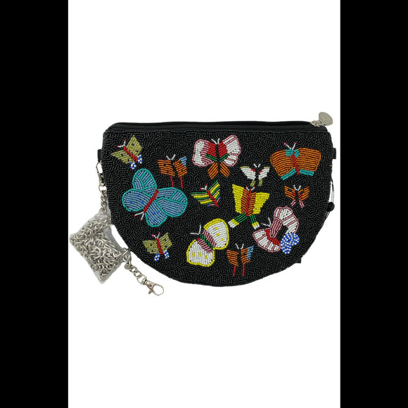 America and Beyond Embellished Crossbody & Card Holder Butterfly Bliss - Picture 2 of 3